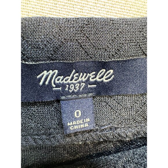 Madewell 1937 Womens A-Line Mini Skirt Size 0 Black Quilted Flared Skater Y2K - Picture 2 of 10